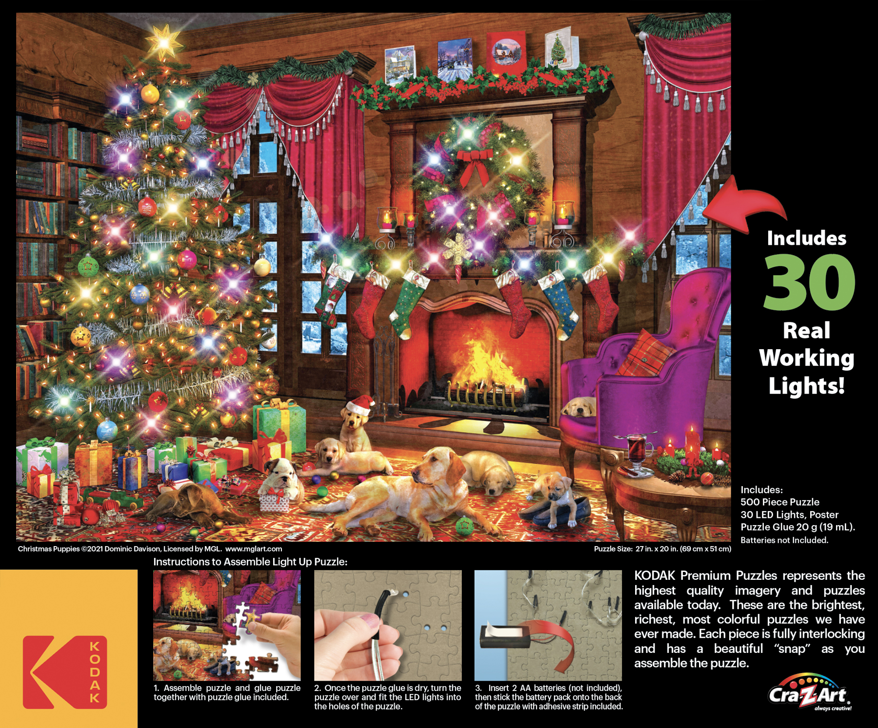 RoseArt - Kodak Premium Holiday Light Up - Christmas