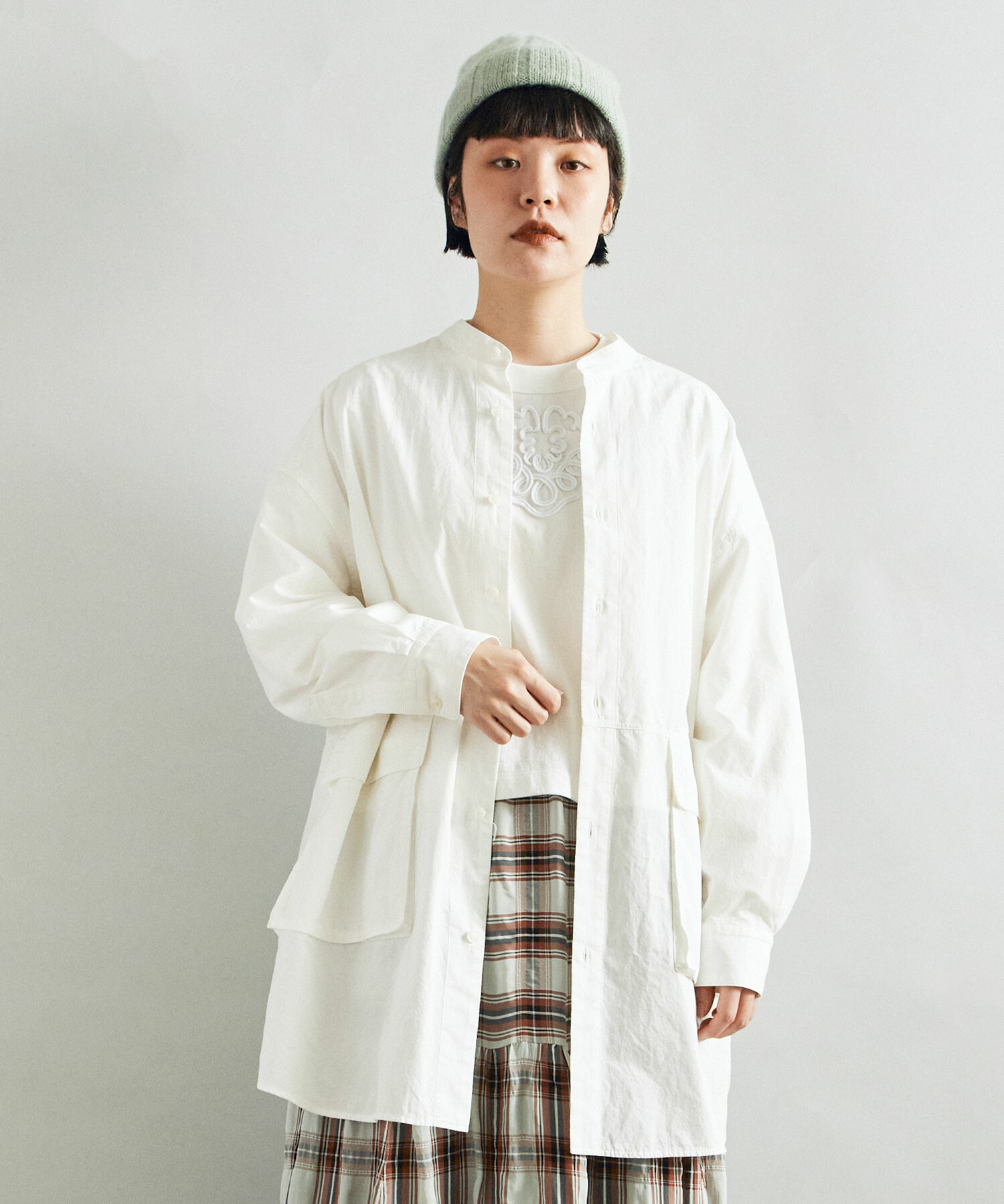 FIL DE FER // 注染ローンWポケットシャツ// 今期完売商品 【公式通販】