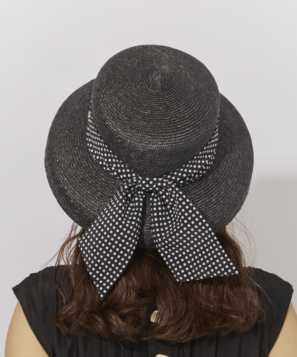 Chapeau d' O StrawBraid Casablanca | 57.5cm(75) BLACK (01