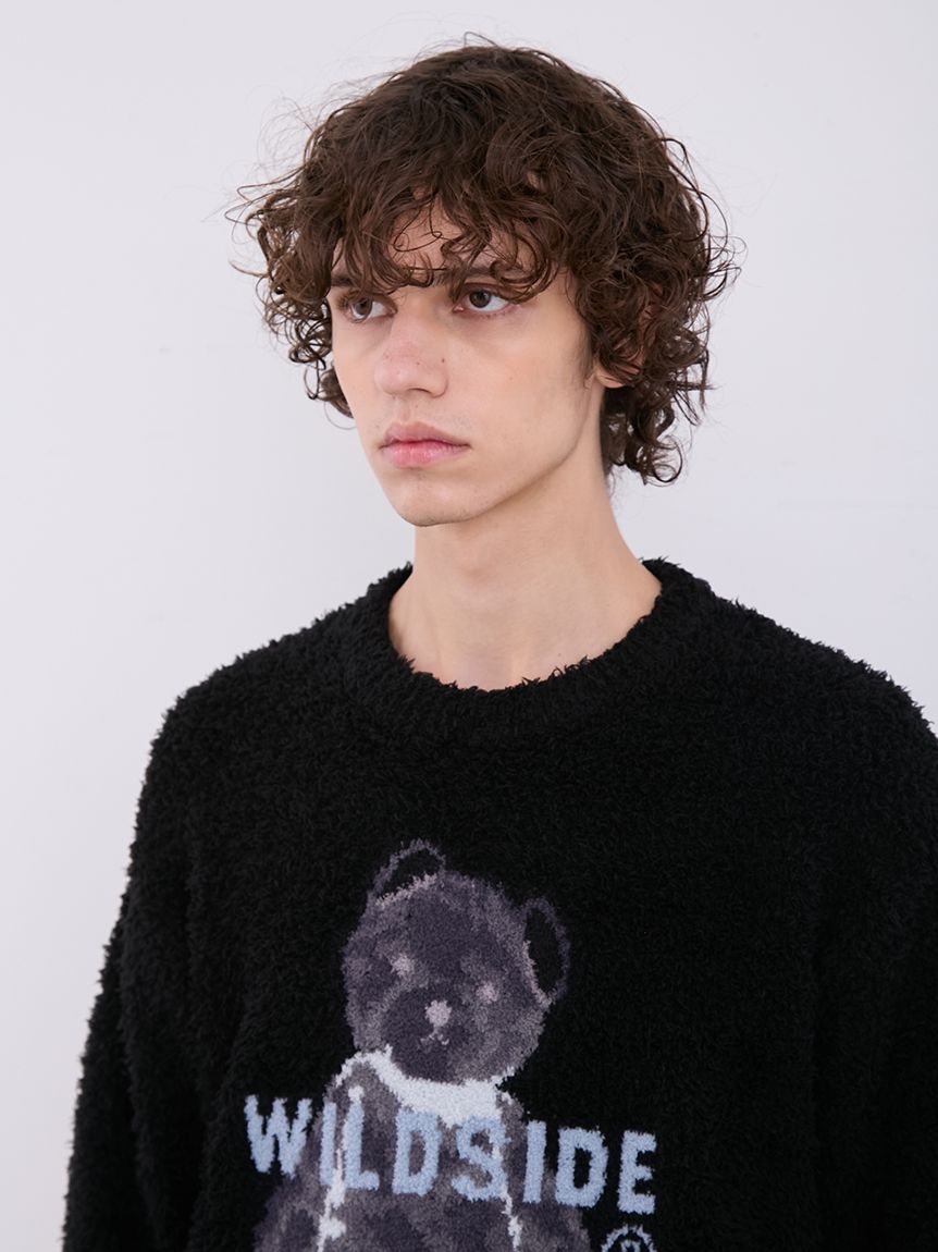 WILDSIDE】【UNISEX】ジェラートベアジャガードプルオーバー｜ルーム