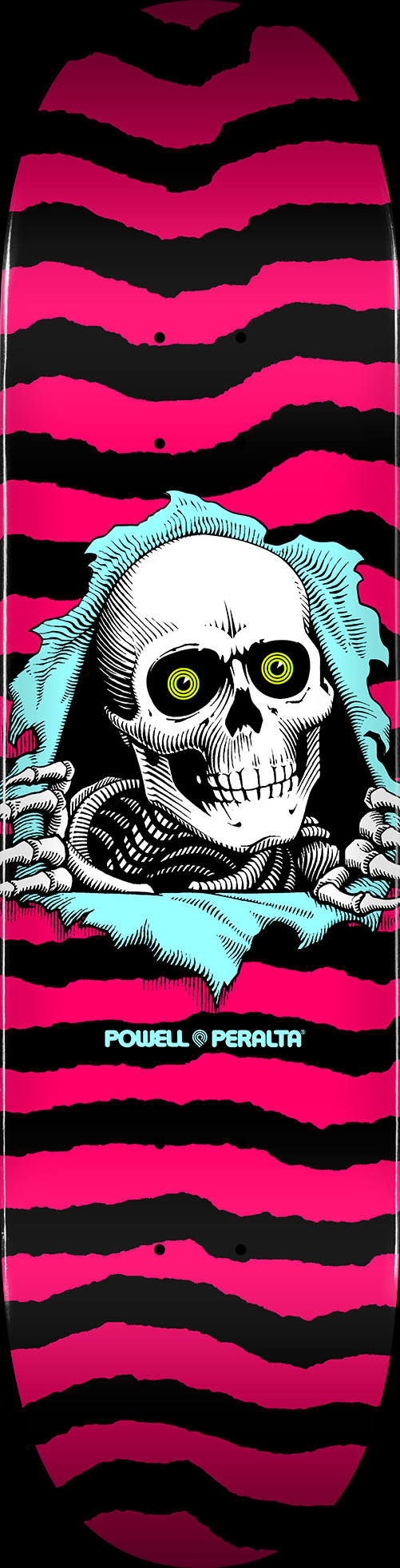 Powell Peralta Ripper Skateboard Deck Hot Pink - Shape 242 - 8 x