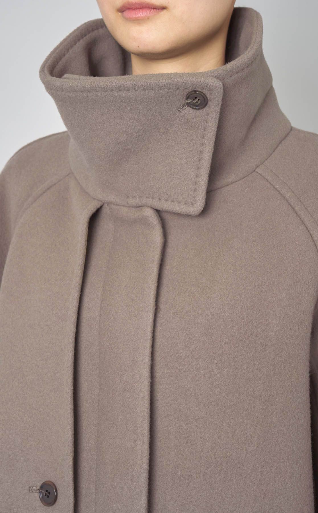 FRAY I.D｜ウールリバーバルマカンコート