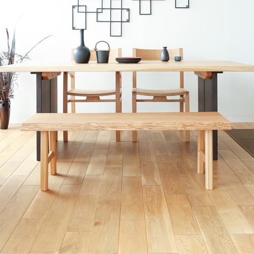 檜のベンチ（81） タカになります❕耳付き、節無し 檜のベンチ（81