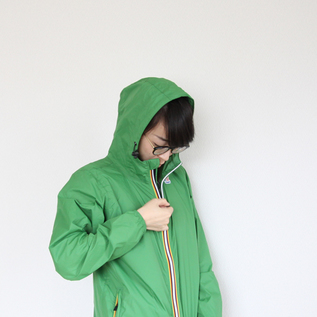 WOMEN パッカブル ウィンドブレーカー Green mid／K-WAY（ケーウェイ