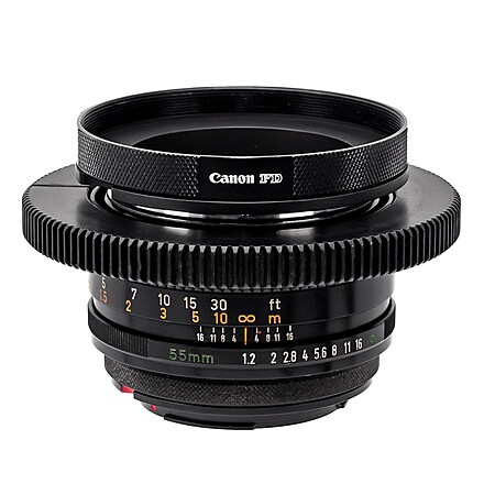 Rent a Canon FD SSC 55mm f/1.2 Super Speed Vintage Cine Lens [EF