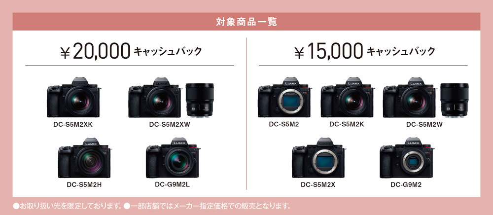 パナソニック、ミラーレス一眼カメラ「LUMIX」シリーズ購入者を対象に