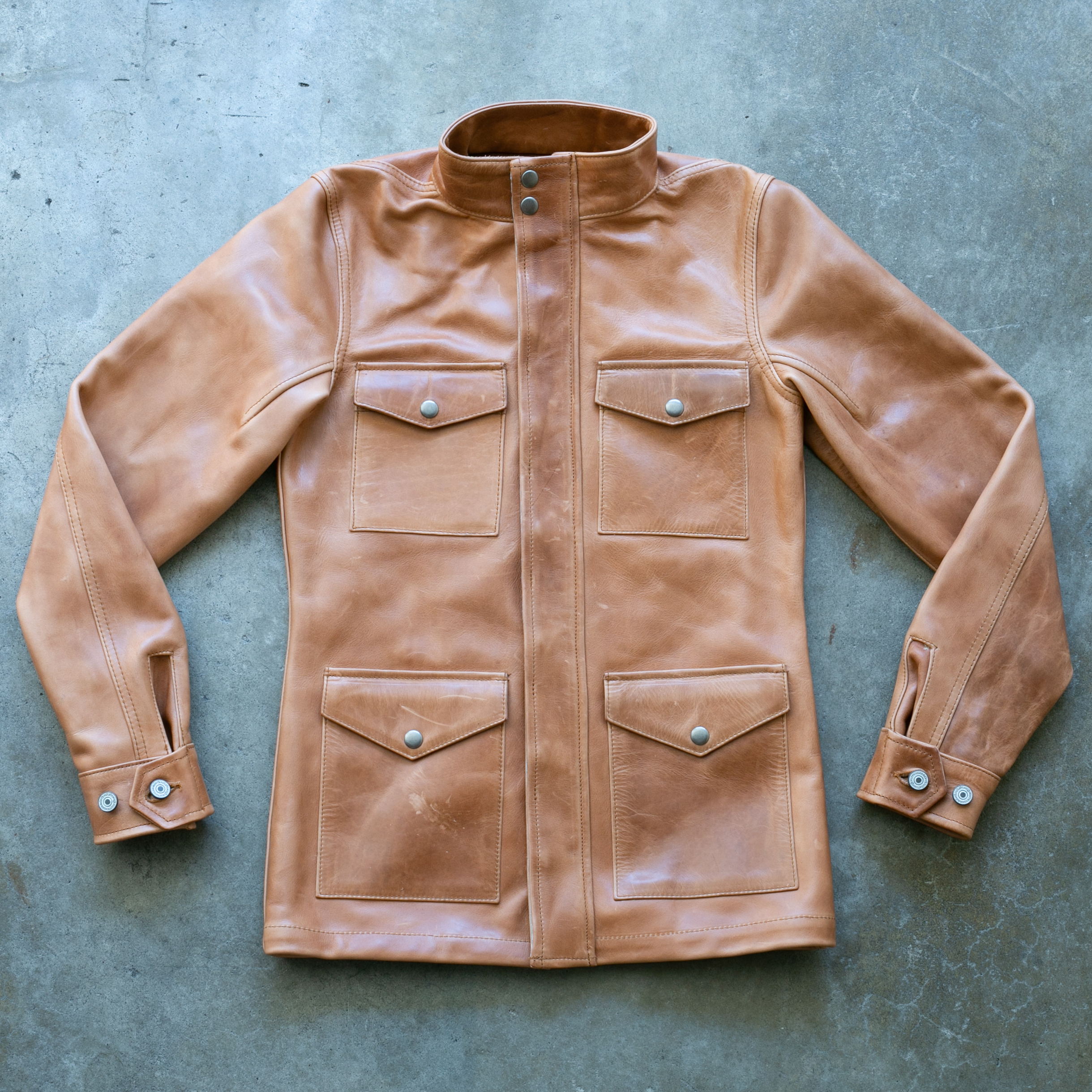 Field Jacket - Horween Chromexcel Natural | Gustin | Jackets