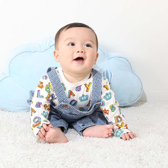 3/4一部再販 ベビーサロペット 9630B(70-80cm デニム): ベビー| 子供服