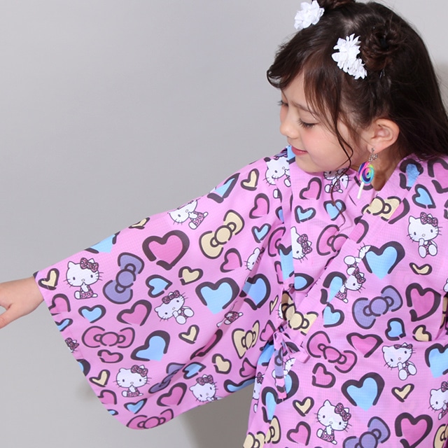 10%OFF SALE サンリオ セパレート浴衣 3点セット 0534K(S(90-100