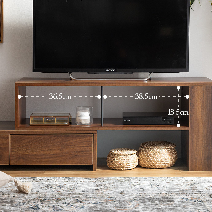 g152016]【幅90～163cm】伸縮テレビ台 ローボード | 家具・インテリア