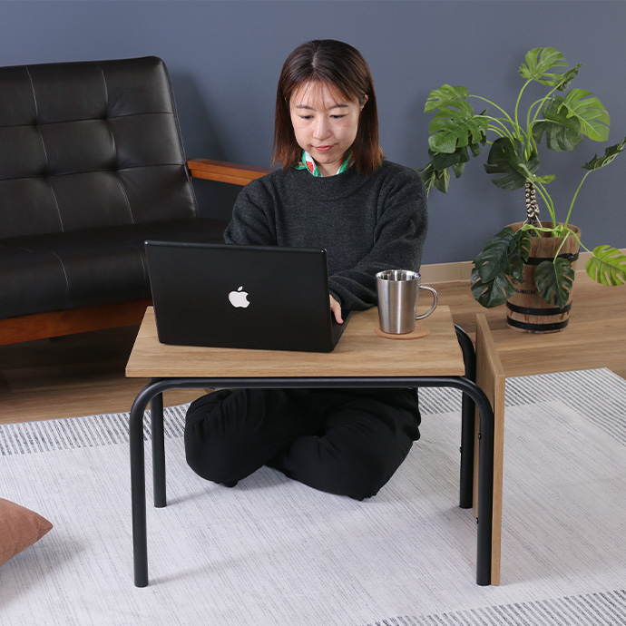 g11673]【幅40cm】Ezbo 2wayテーブル 木製テーブル | 家具・インテリア