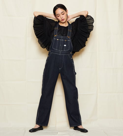 テーパードオーバーオール/サロペット DUNGAREES【スッキリシルエット
