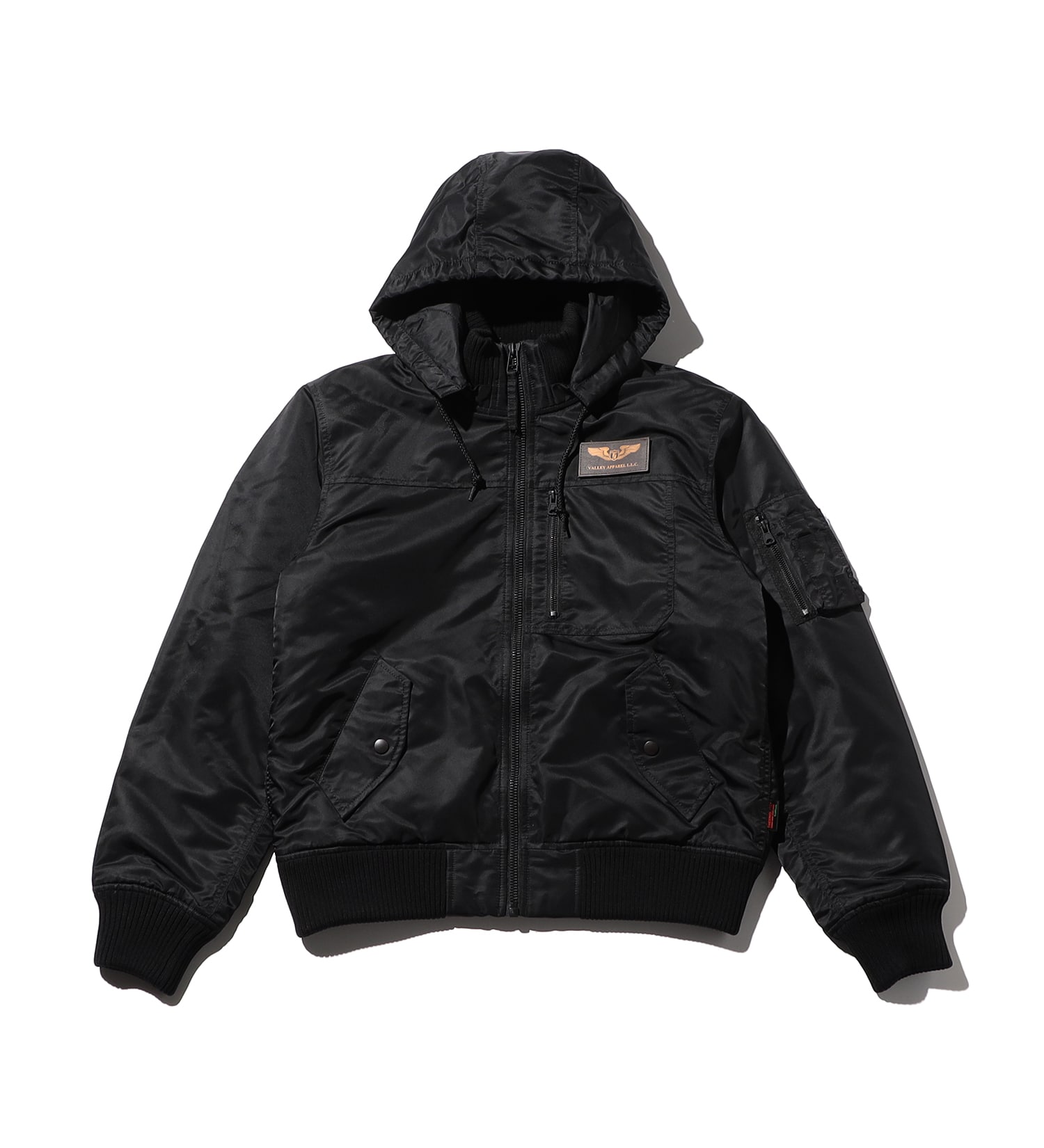 SALE】フーデッドリブフライトナイロンジャケット|VALLEY APPAREL