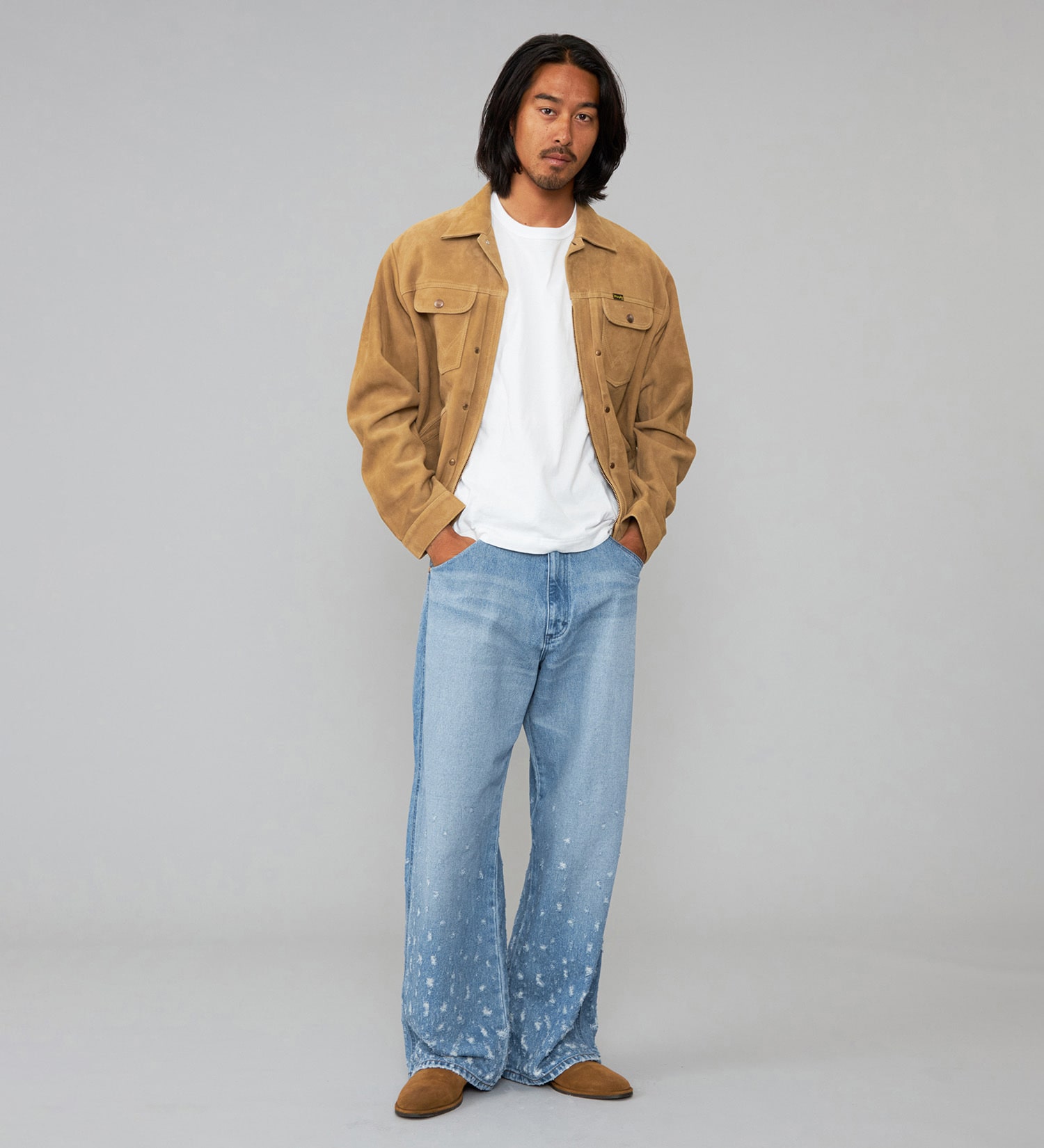 24MJZ GOAT SUEDE LEATHER/ジップジャケット|Wrangler|ラングラー
