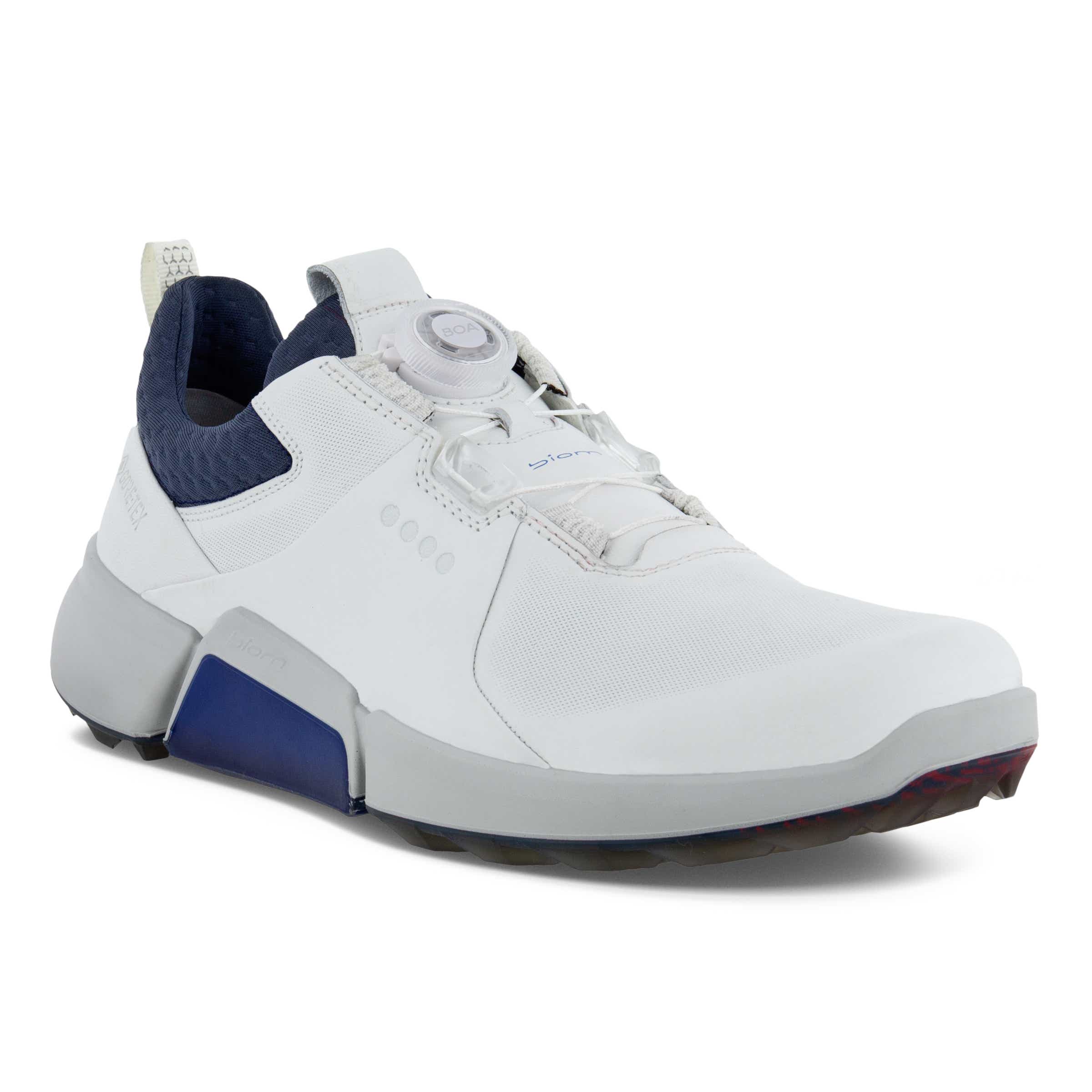 ECCO Golf BIOM H4 メンズ レザーGore-Texゴルフシューズ | ホワイト