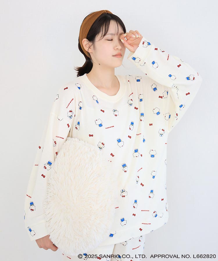 ハローキティワッフルルームウェア上下セット | Bleu Bleuet（ブルー