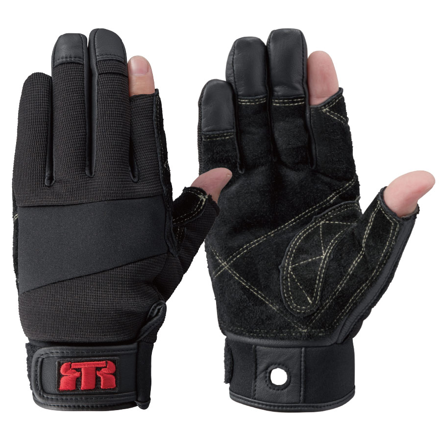 トンボレックス ロープレスキュー用山羊革手袋 G－REX83BK 3