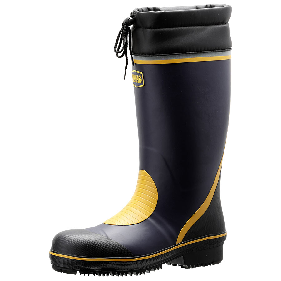 防寒用安全長靴 ワークエース 777 防寒 ネイビー| 安全靴・作業靴