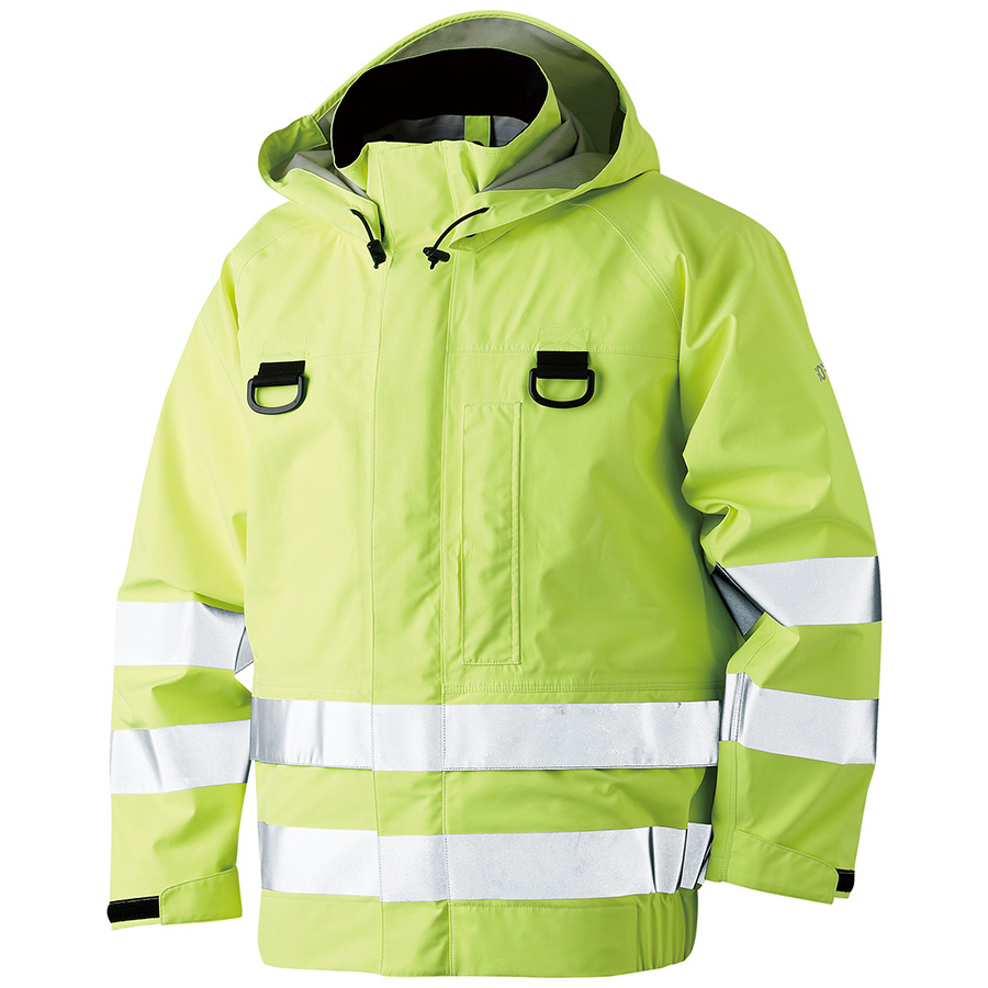 フルハーネス対応 レインベルデNゴアテックス 高視認 蛍光イエロー