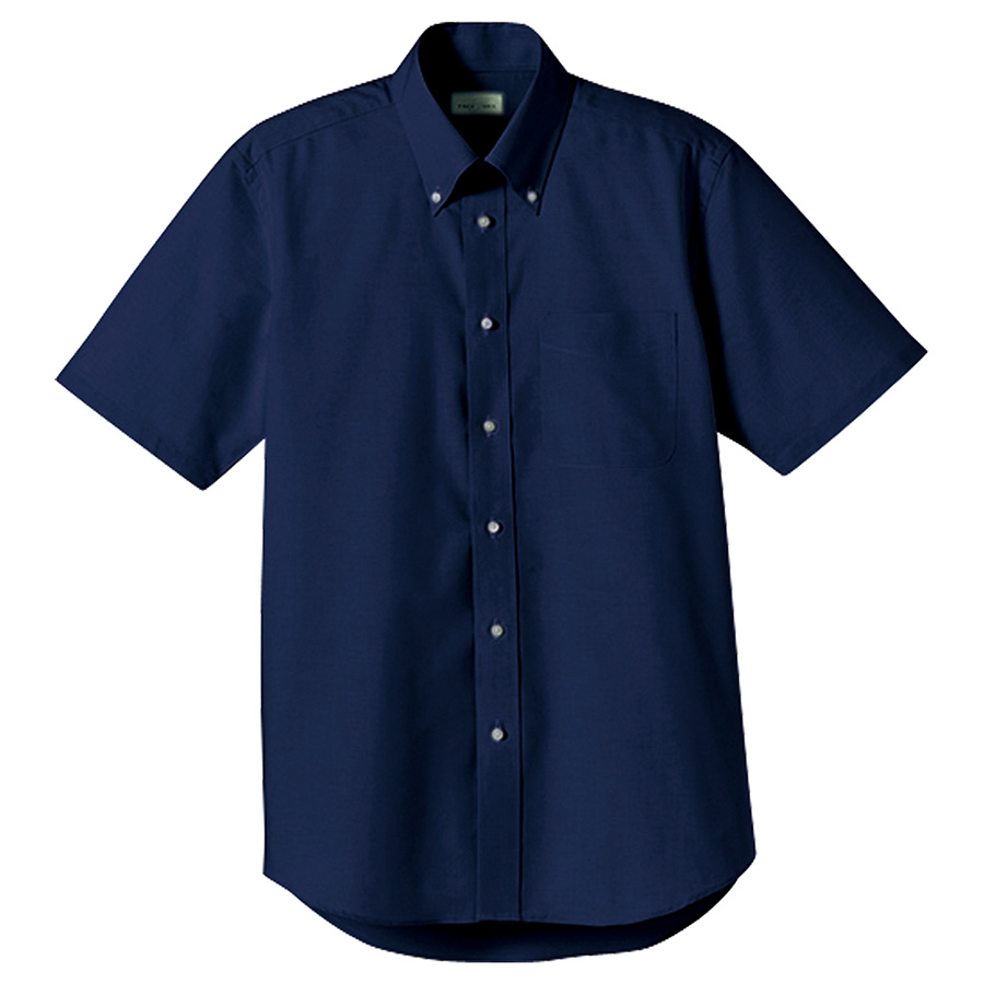 オックスフォード半袖シャツ FB4511U－8 ネイビー| 作業服