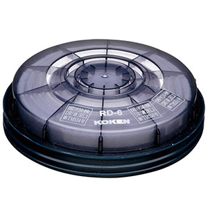 直結小型用吸収缶 RDG－5型 有機用防じんL3兼用 | 【ミドリ安全