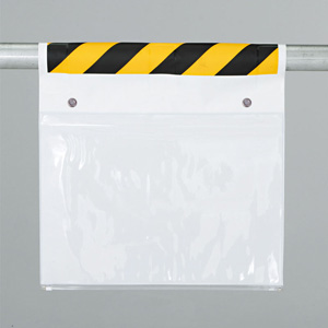 ワンタッチ取付標識 341－981 両面ポケット式 | 【ミドリ安全