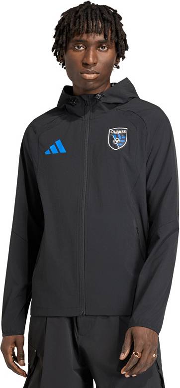 adidas Men's San Jose Earthquakes Black 2026 Home Travel Full-Zip