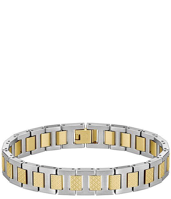 Lacoste Men's Metropole Two Tone Stainless Steel Link Line