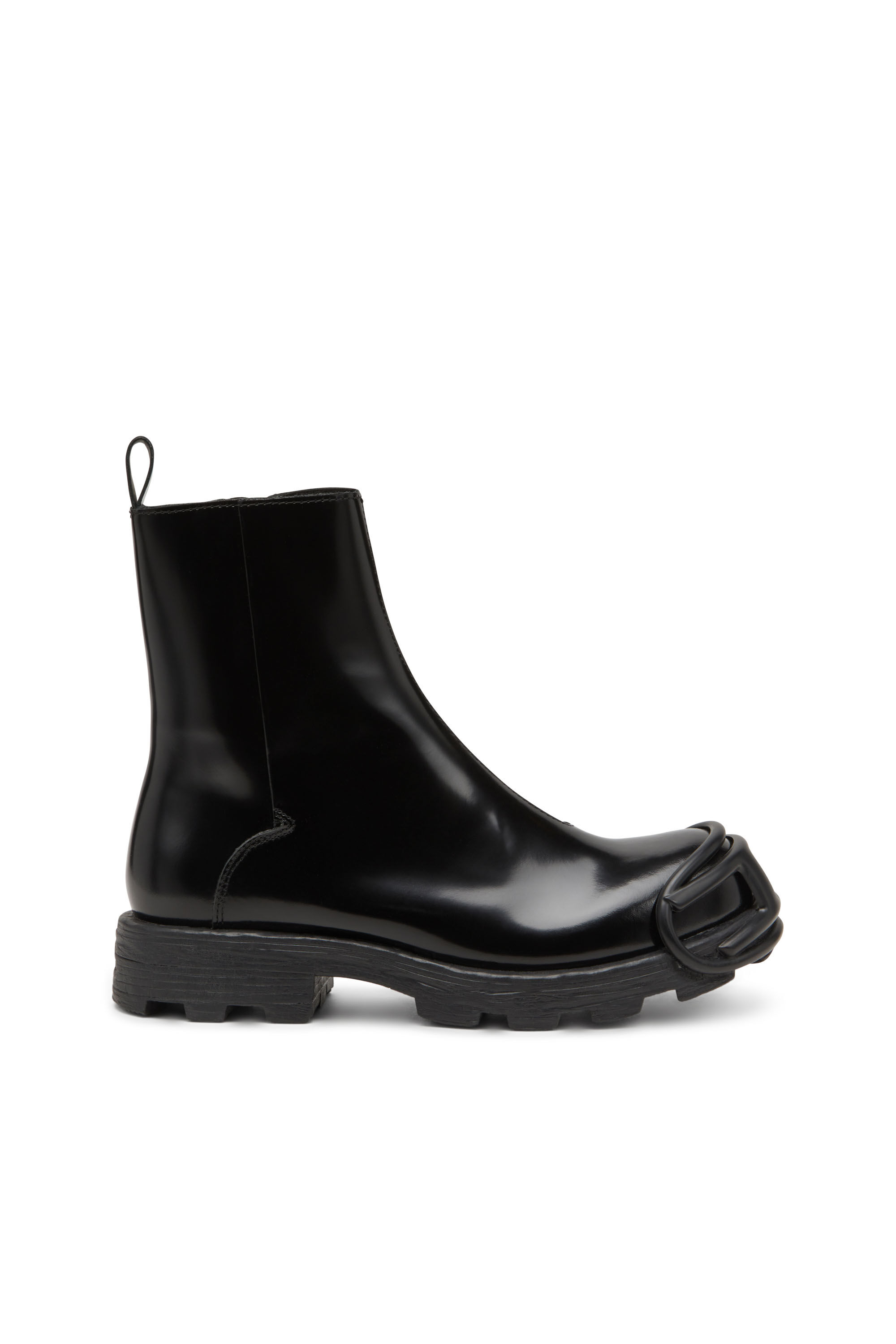 Men's D-Hammer-Leather Chelsea boots with Oval D toe caps | Black