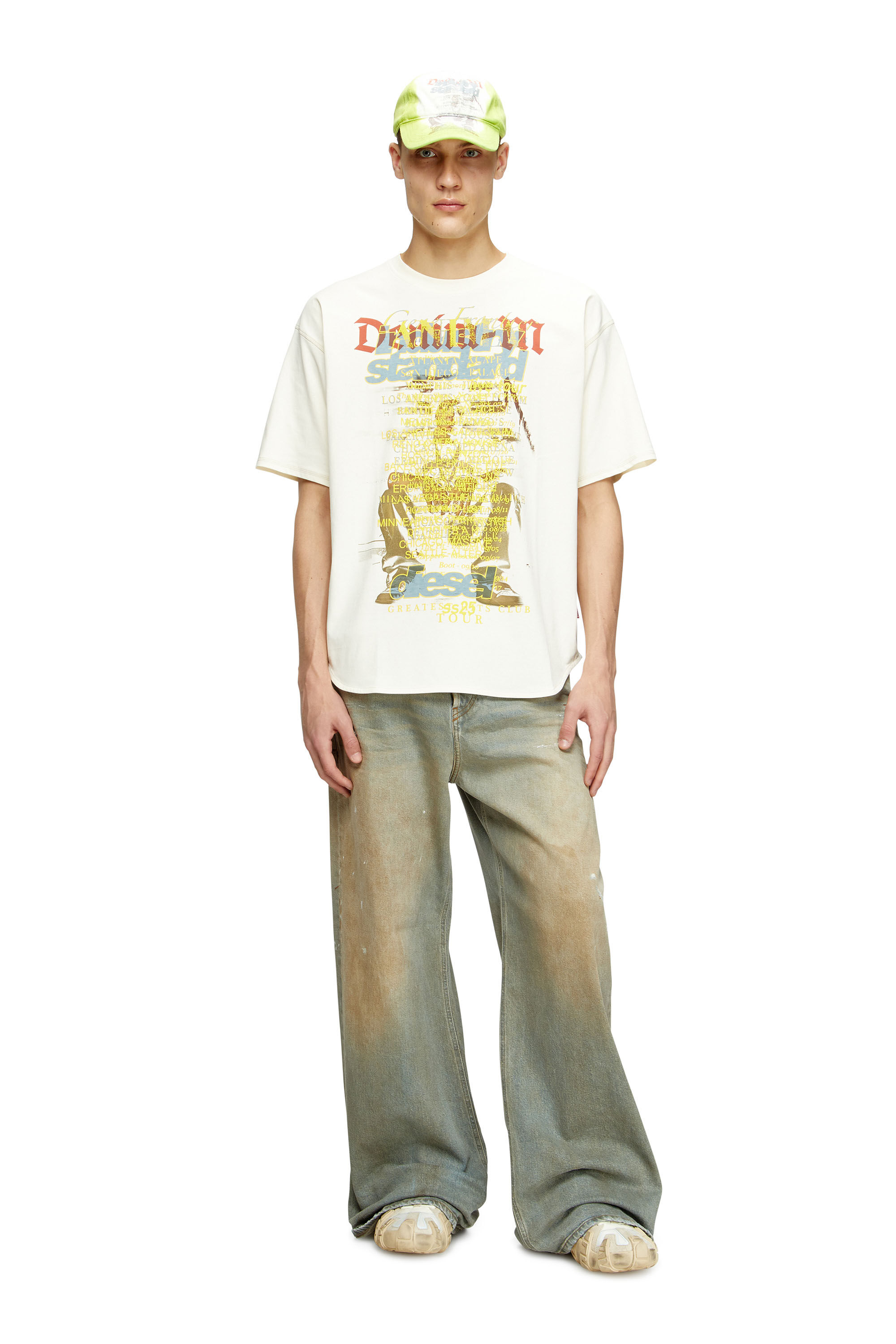 Women's T-shirt with lyrics print | White | Diesel