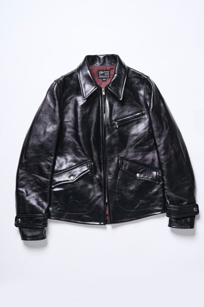 モーターサイクルジャケットの源流を感じるクラシックレザージャケット