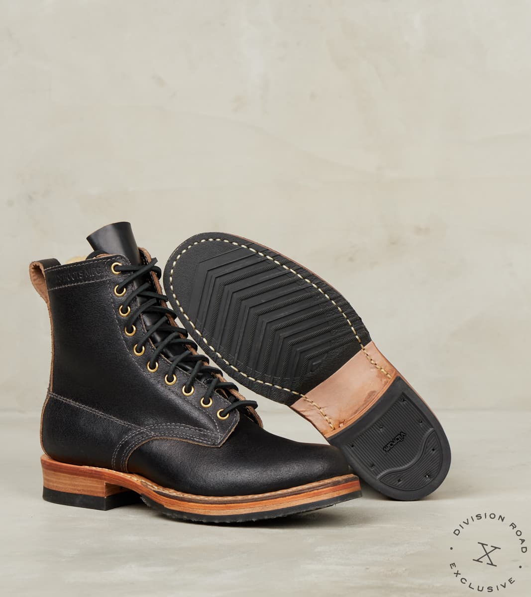 White's x DR Semi-Dress 375 - 55 - Half Comp - Horween Black Waxed