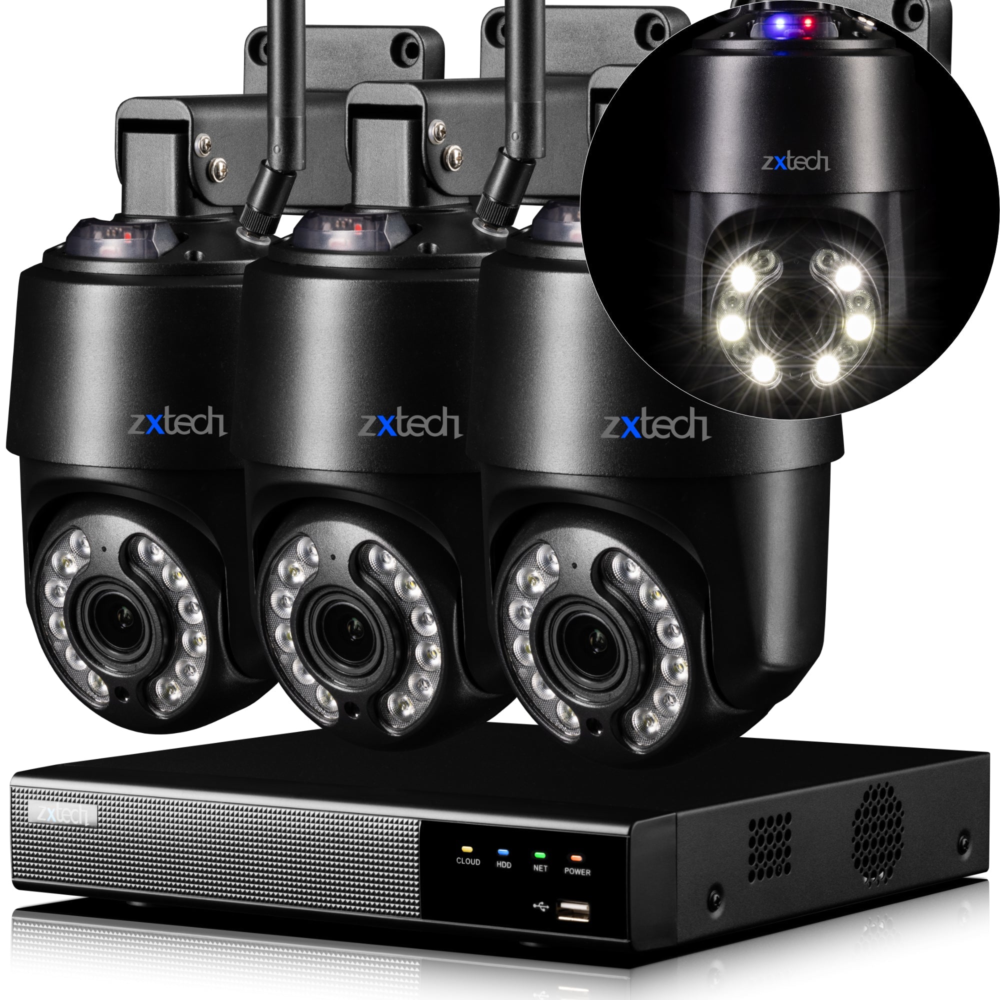 5MP/4K Wireless CCTV System For Home 10X/20X PTZ Camera System