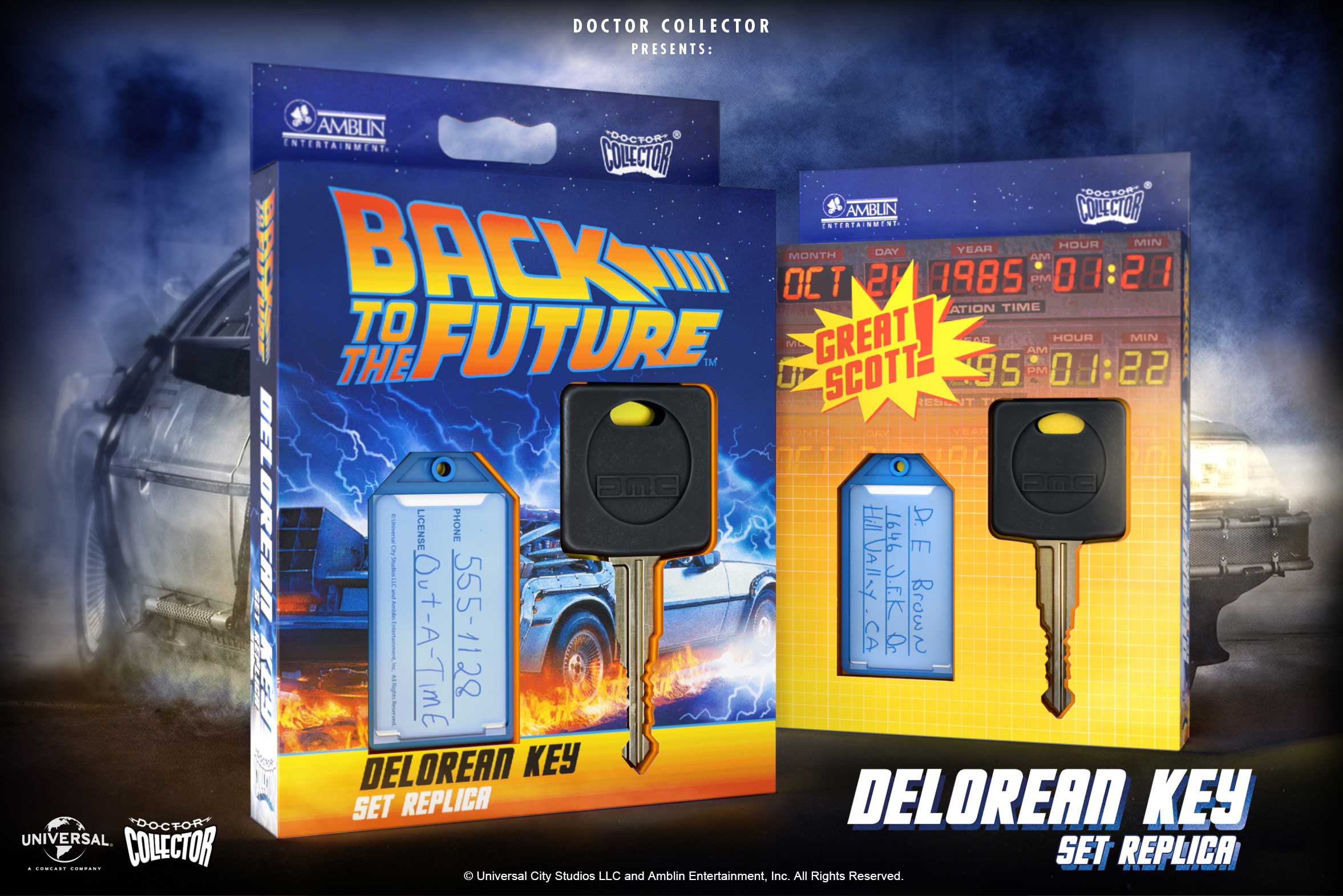 BACK TO THE FUTURE - Delorean Key Replica