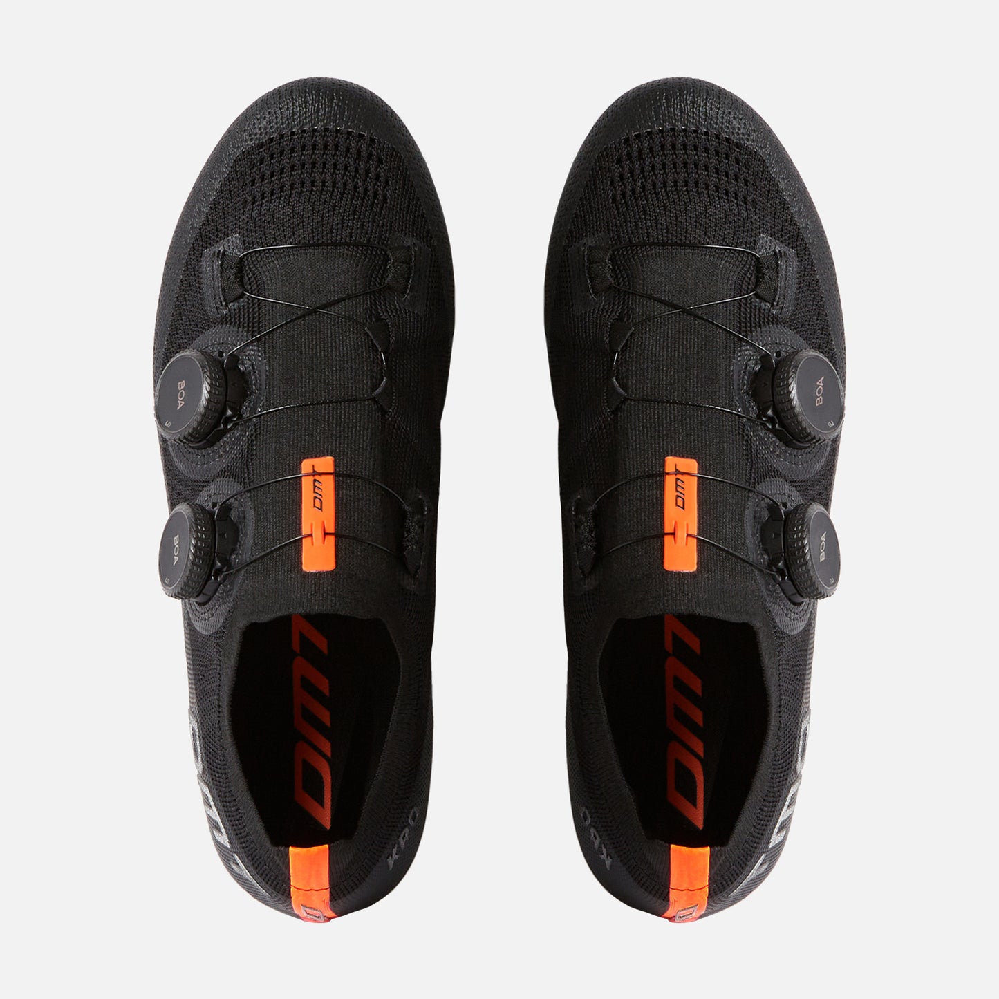 DMT KR0 Shoes Black/Black - Lightweight Engineered Knit Road Shoes