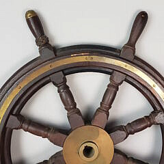 John Hastie Antique Ship Yacht's Wheel - Antique John Hastie Eight