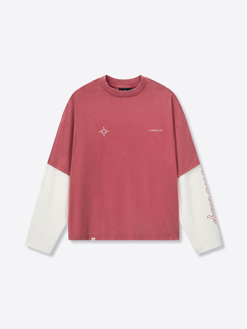 POLARIS LAYERED TEE - RED – DRMERS CLUB