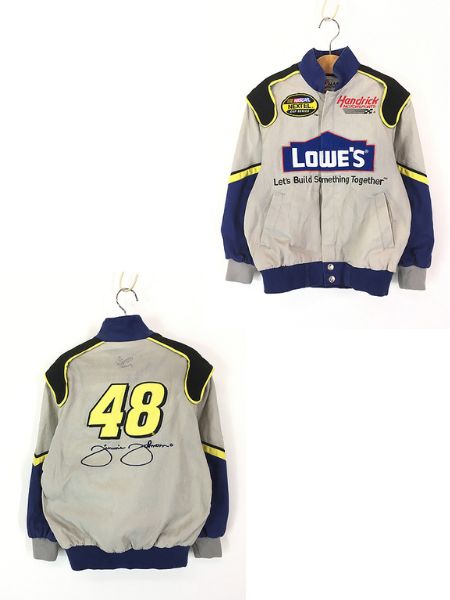 キッズ 古着 90s CHASE 「LOWE'S」 企業 刺しゅう ナンバリング