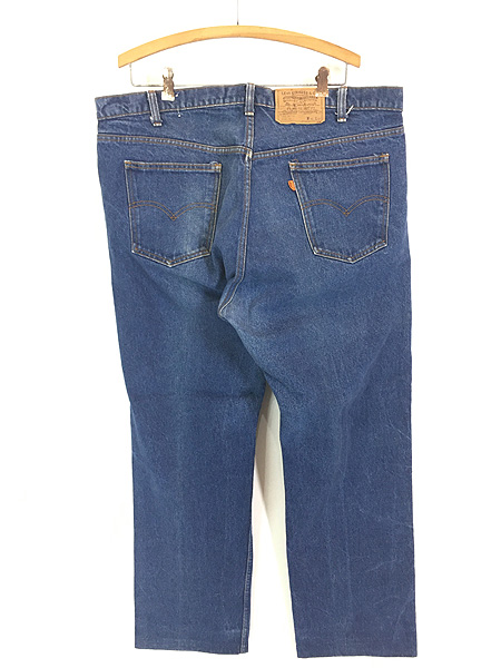 古着 80s USA製 Levi's 505-0217 Scovill ジップ 濃紺 ブルー デニム