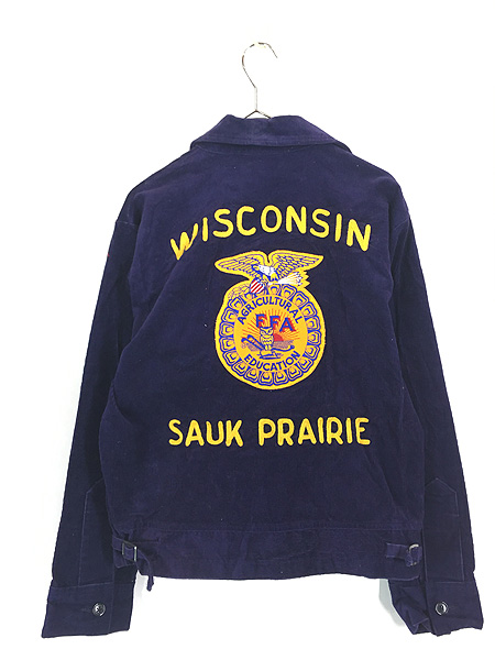 古着 80-90s 「WISCONSIN」 豪華 チェーン 太畝 コーデュロイ FFA