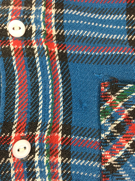 古着 70s BIG MAC カラフル チェック ヘビー フランネル シャツ