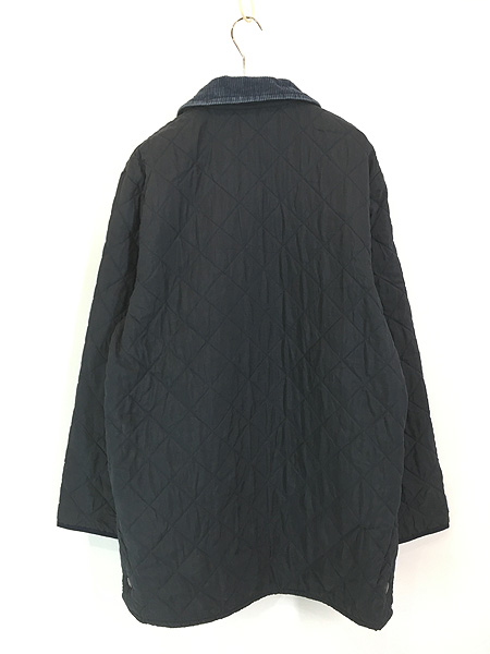 古着 00s 英国製 Barbour 太畝 コーデュロイ襟 キルティング