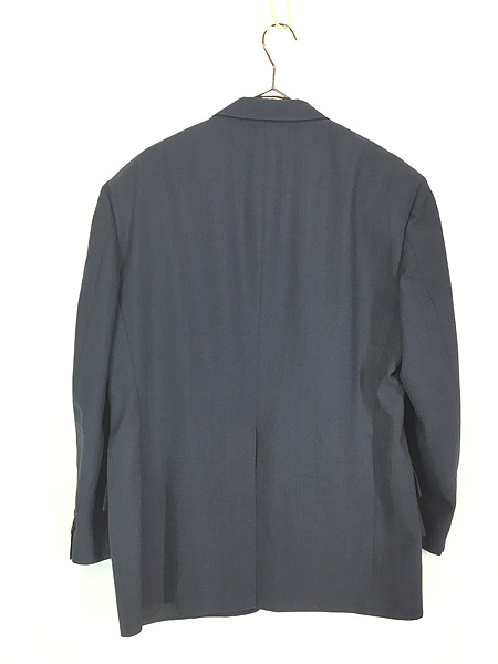 古着 80s USA製 Christian Dior ダーク ストライプ ウール テーラード