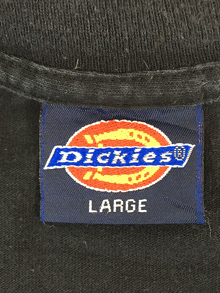古着 90s USA製 Dickies 無地 ソリッド 100%コットン ポケット Tシャツ