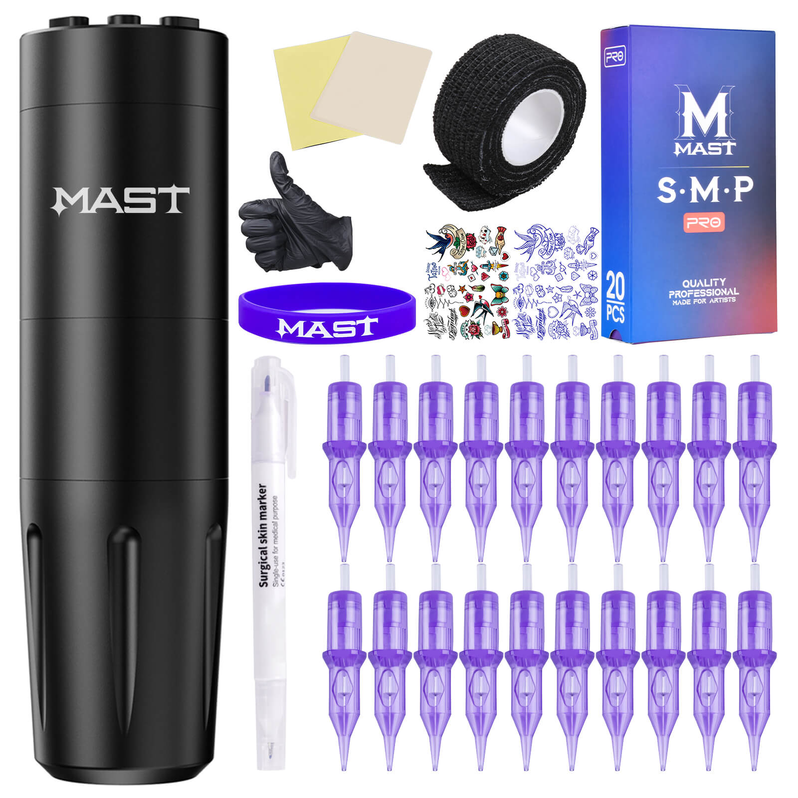 Tattoo Kit | Dragonhawk X8 Wireless Tattoo Machine Professional