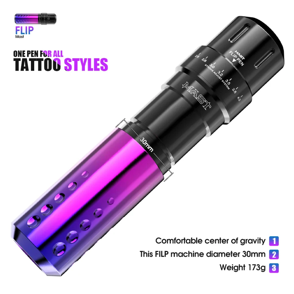 Tattoo Kit | Mast Flip Rotary Tattoo Machine Wireless Professional