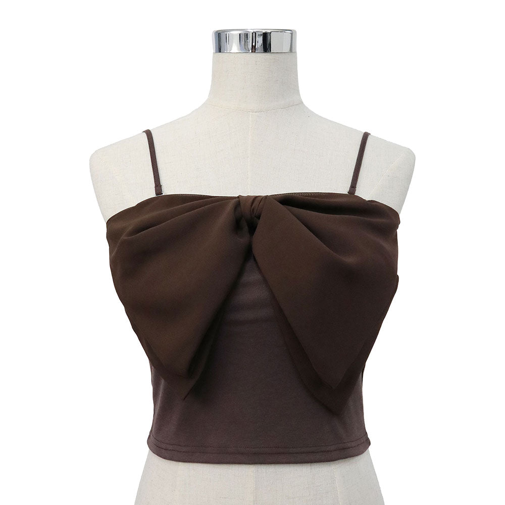 メール便】ビッグリボンキャミ【大きいサイズ有】 – レディース