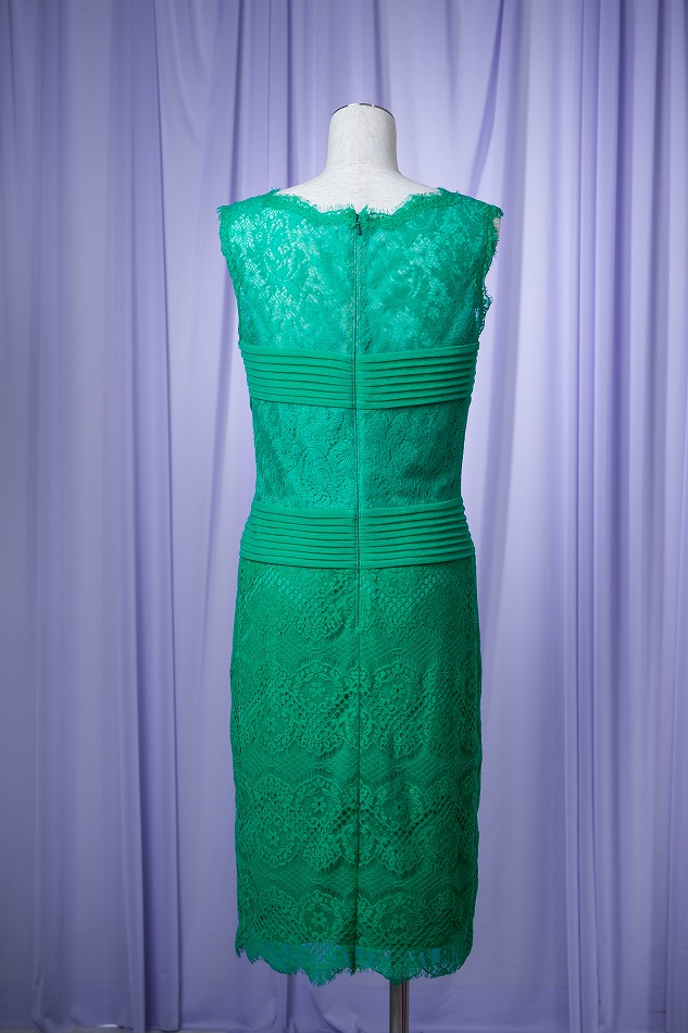 TADASHI SHOJI タダシショージ グリーンレースクロスドレス | 結婚式