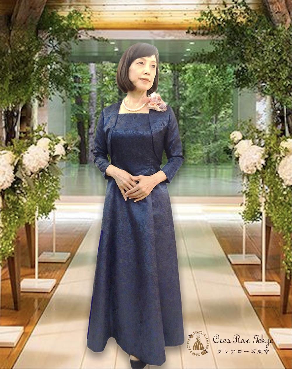 新郎新婦のお母様用、大きいサイズ(15号〜23号)のマザーズドレス