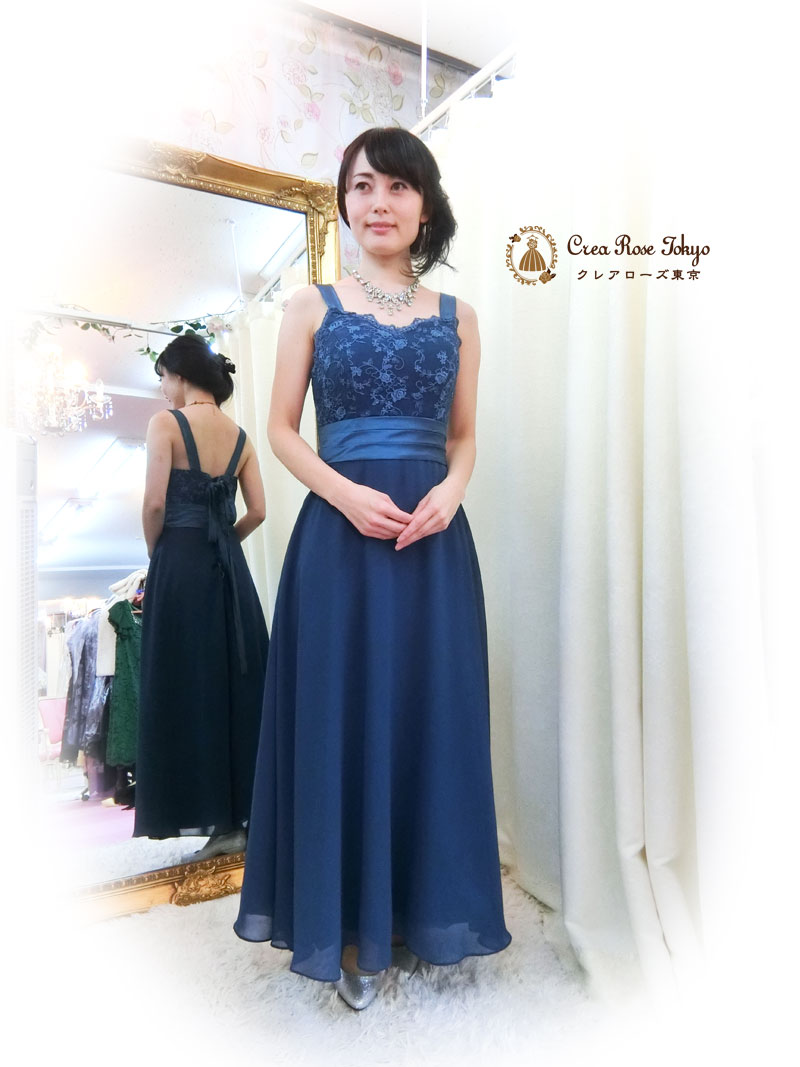 ミセスのドレスアップ2点セット[ブルーメリアドレス＋ジュディ